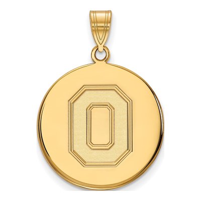 Ohio State University 10K Yellow Gold Large Letter O Pendant