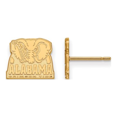 University of Alabama 10K Yellow Gold Elephant Extra Small Stud Earrings