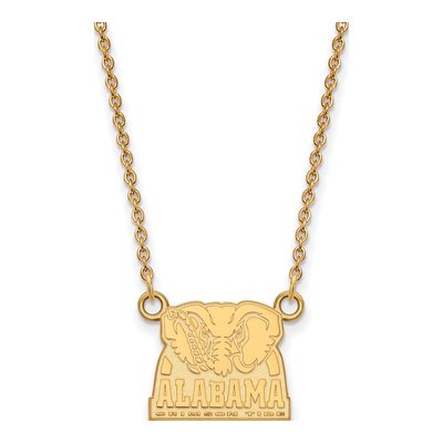 University of Alabama 10K Yellow Gold Elephant Small Necklace