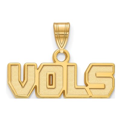 University of Tennessee 10K Yellow Gold Vols Small Pendant