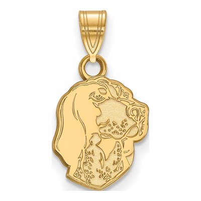 University of Tennessee 10K Yellow Gold Small Smokey Pendant