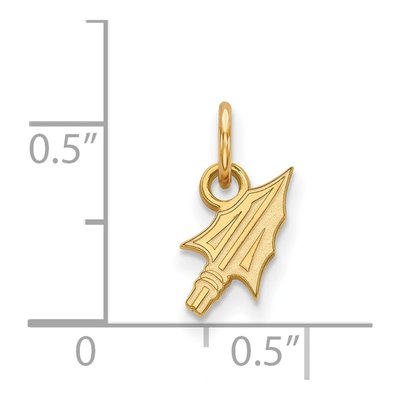 Florida State University 10K Yellow Gold Extra Small Arrow Pendant – view 2