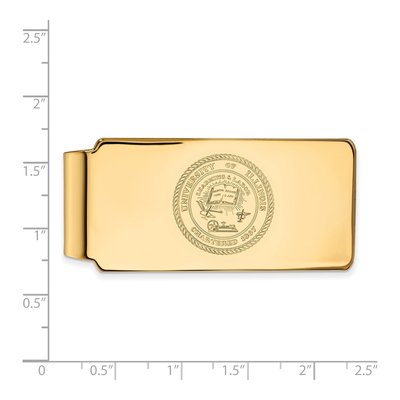 10K Yellow Gold Logoart University Of Illinois Crest Money Clip – view 2