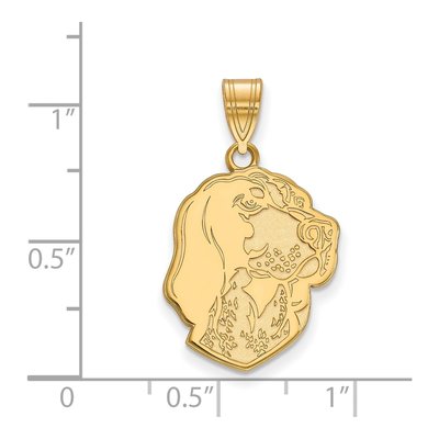 University of Tennessee 10K Yellow Gold Large Smokey Pendant – view 2