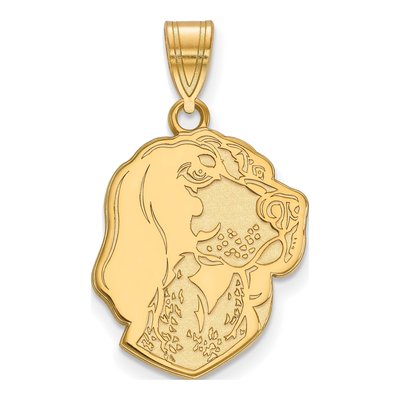 University of Tennessee 10K Yellow Gold Large Smokey Pendant