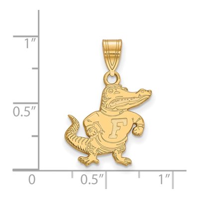 University of Florida 10K Yellow Gold Medium Gator Pendant – view 2