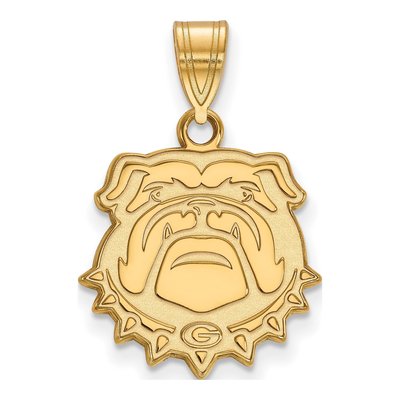 University of Georgia 10K Yellow Gold Medium Bulldog Pendant