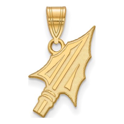 Florida State University 10K Yellow Gold Medium Arrow Pendant