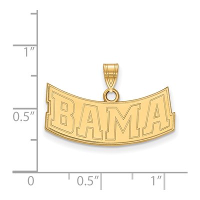 University of Alabama 10K Yellow Gold Medium Pendant – view 2
