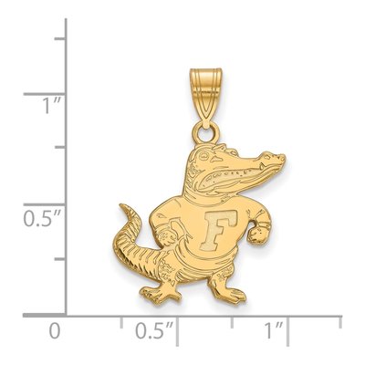 University of Florida 10K Yellow Gold Gator Large Pendant – view 2