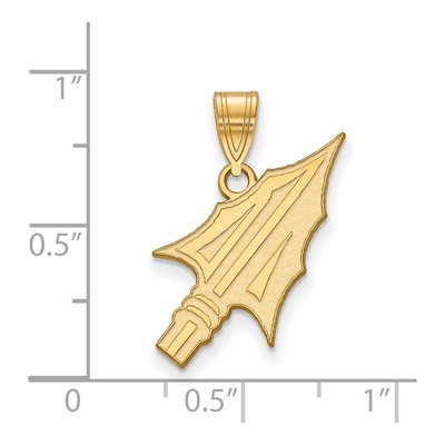 Florida State University 10K Yellow Gold Large Arrow Pendant – view 2