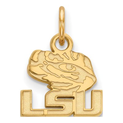Louisiana State University 10K Yellow Gold LSU Tigers Extra Small Pendant