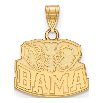 University of Alabama 10K Yellow Gold Elephant Small Pendant