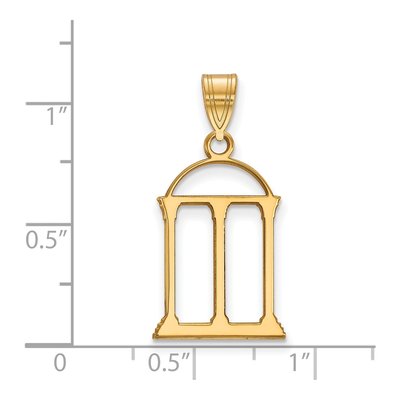 University of Georgia 10K Yellow Gold Large Arch Pendant – view 2