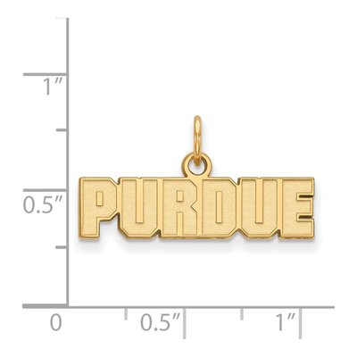 Purdue University 10K Yellow Gold Extra Small Pendant – view 2