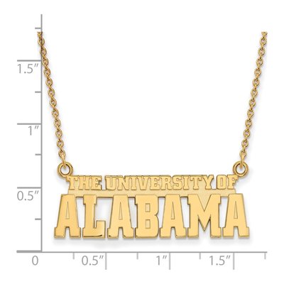 University of Alabama 10K Yellow Gold Large Crimson Tide Pendant – view 2