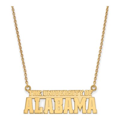 University of Alabama 10K Yellow Gold Large Crimson Tide Pendant
