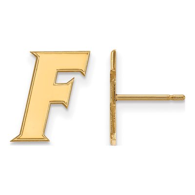 University of Florida 10K Yellow Gold Of Letter F Stud Earrings