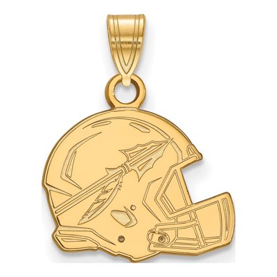 Florida State University 10K Yellow Gold Medium Football Helmet Pendant