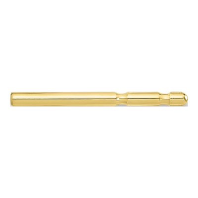 10K Yellow Gold Friction Earring Post, Notched