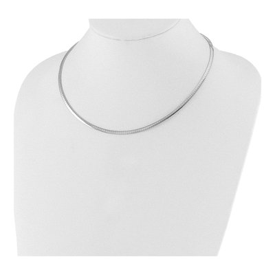 14K Two-Tone Gold Reversible Omega Necklace – view 3