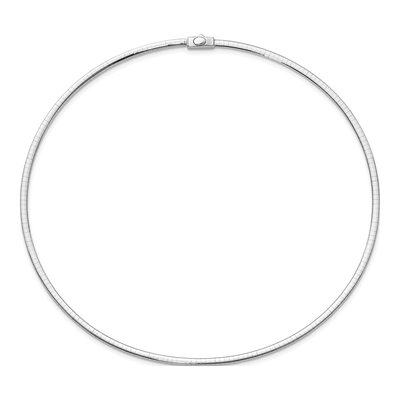 14K Two-Tone Gold Reversible Omega Necklace – view 5