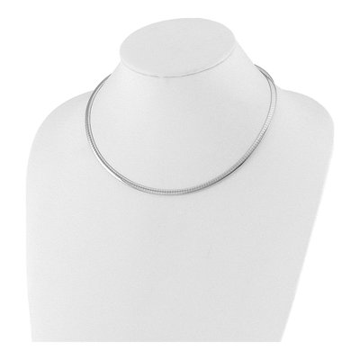 14K Two-Tone Gold Reversible Omega Necklace – view 3