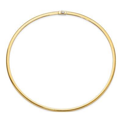 14K Two-Tone Gold Reversible Omega Necklace – view 4