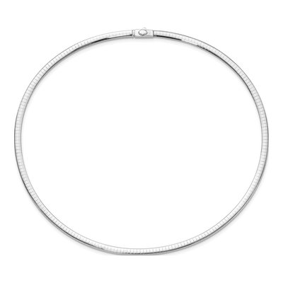 14K Two-Tone Gold Reversible Omega Necklace – view 5