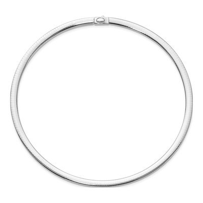 14K Two-Tone Gold Reversible Omega Necklace – view 5