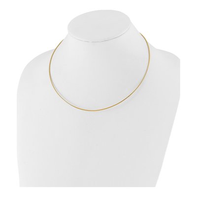 14K Yellow Gold Omega Necklace – view 3