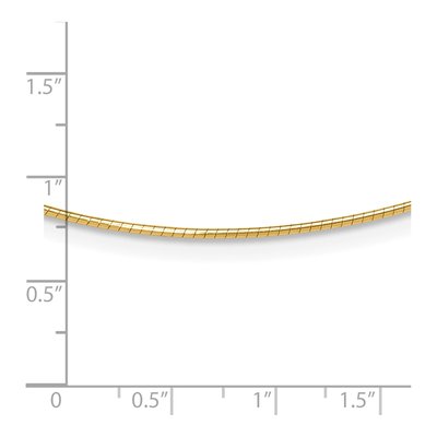 14K Yellow Gold Omega Necklace – view 6