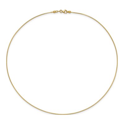 14K Yellow Gold Detachable Omega Necklace – view 4