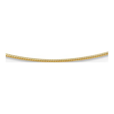 14K Yellow Gold Detachable Omega Necklace