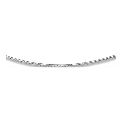 14K White Gold Detachable Omega Necklace