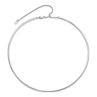 14K Two-Tone Gold Reversible Omega Necklace – view 6