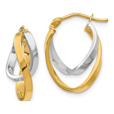14K Yellow Gold Hoop Earrings