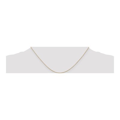 14K Yellow Gold 0.8mm 8mm Round Cable Chain – view 5