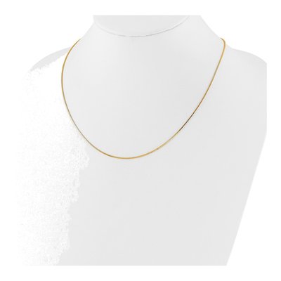 14K Yellow Gold 0.9mm Box Chain – view 4