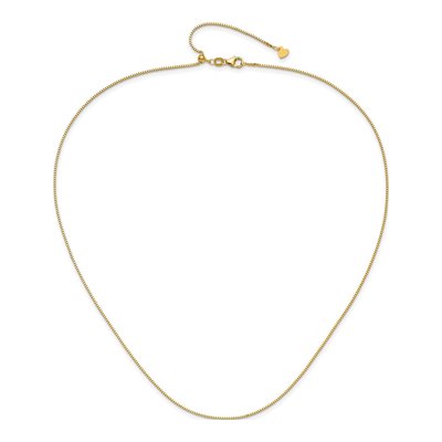 14K Yellow Gold 0.9mm Box Chain – view 5