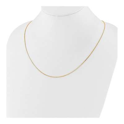 14K Yellow Gold 0.9mm Box Chain – view 6