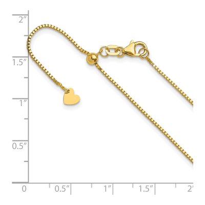 14K Yellow Gold 0.9mm Box Chain – view 7
