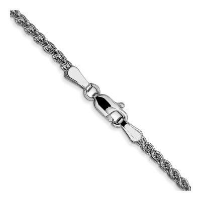 14K White Gold 2.1mm Wheat Chain – view 4
