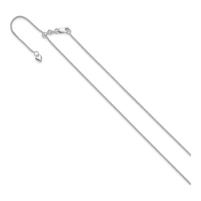 14K White Gold 1mm Wheat Chain – view 3