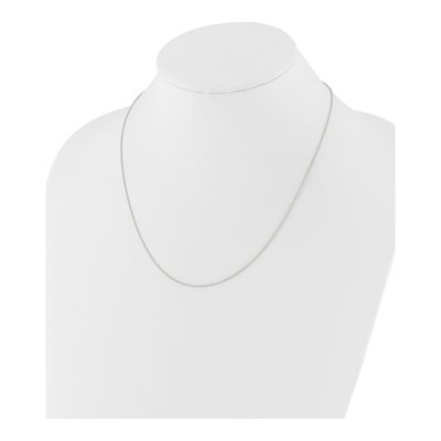 14K White Gold 1mm Wheat Chain – view 4