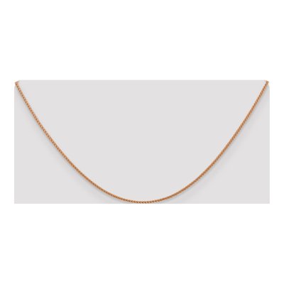 14K Rose Gold 1mm Wheat Chain – view 5