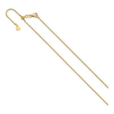 14K Yellow Gold 1mm Box Chain – view 3
