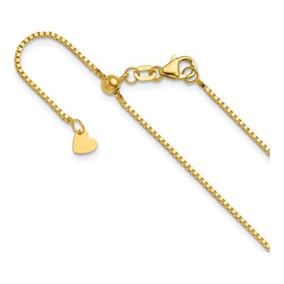 14K Yellow Gold 1mm Box Chain