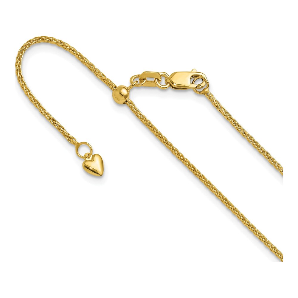 14K Yellow Gold 1.4mm Wheat Chain