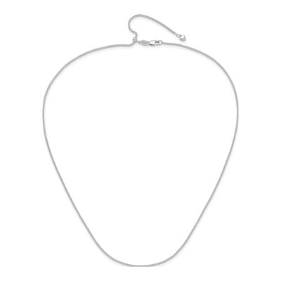 14K White Gold 1.4mm Wheat Chain – view 5